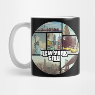 New York City NYC Vintage Sunset Mug